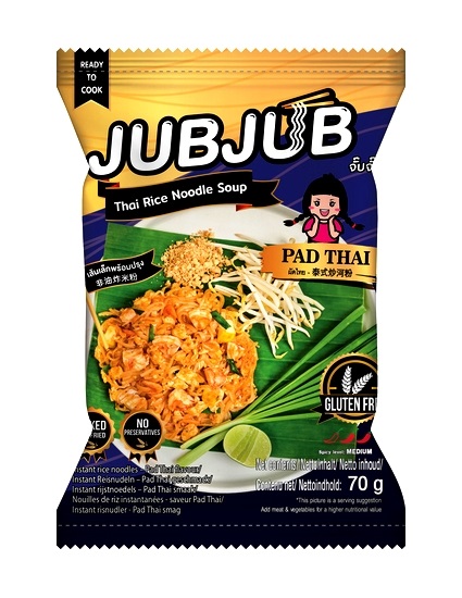 Instant noodles di riso non fritti gusto Pad Thai - JUB JUB 70g.